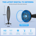 4K HD TV Antenna HDTV ATSC DVB-T ISDB Terrestrial Digital Antenna for Private Model Oasis Select black