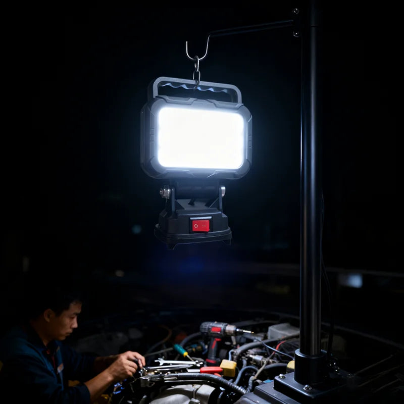 For Makita 18V Lithium Battery Cordless LED Work Light BL1830 BL1860 Outdoor Lantern Flashlight Camping Lamp Emergency Lighting Oasis Select