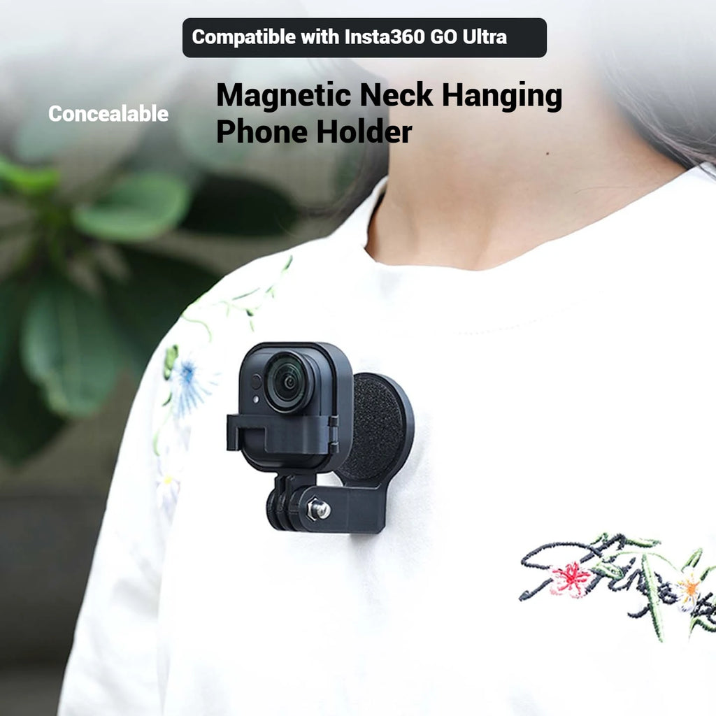 Magnetic Neck Mount for Insta360 GO Ultra | POV Vlog Holder