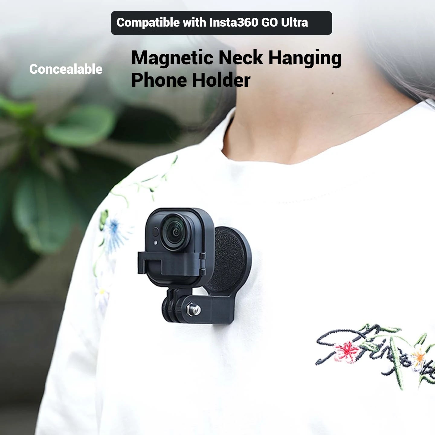 Magnetic Neck Mount for Insta360 GO Ultra | POV Vlog Holder