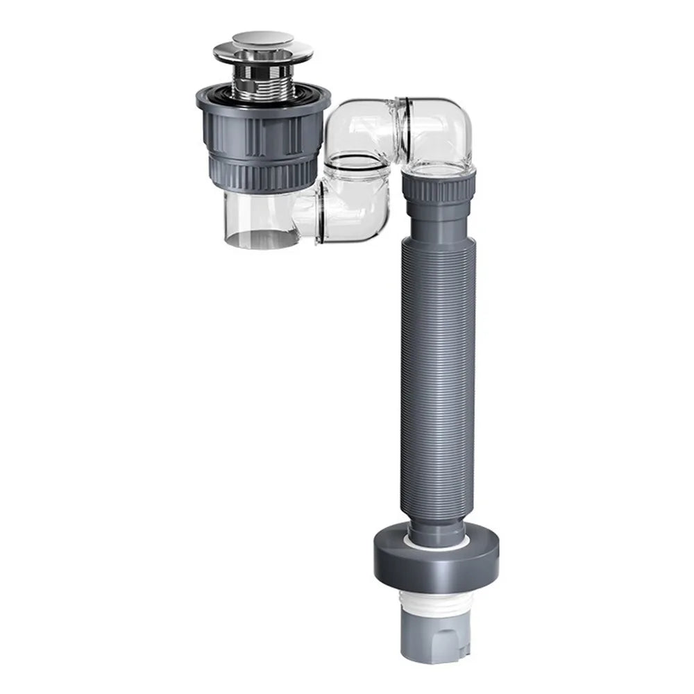Retractable Sink Drain Pipe Set – Anti-Clog & Anti-Odor