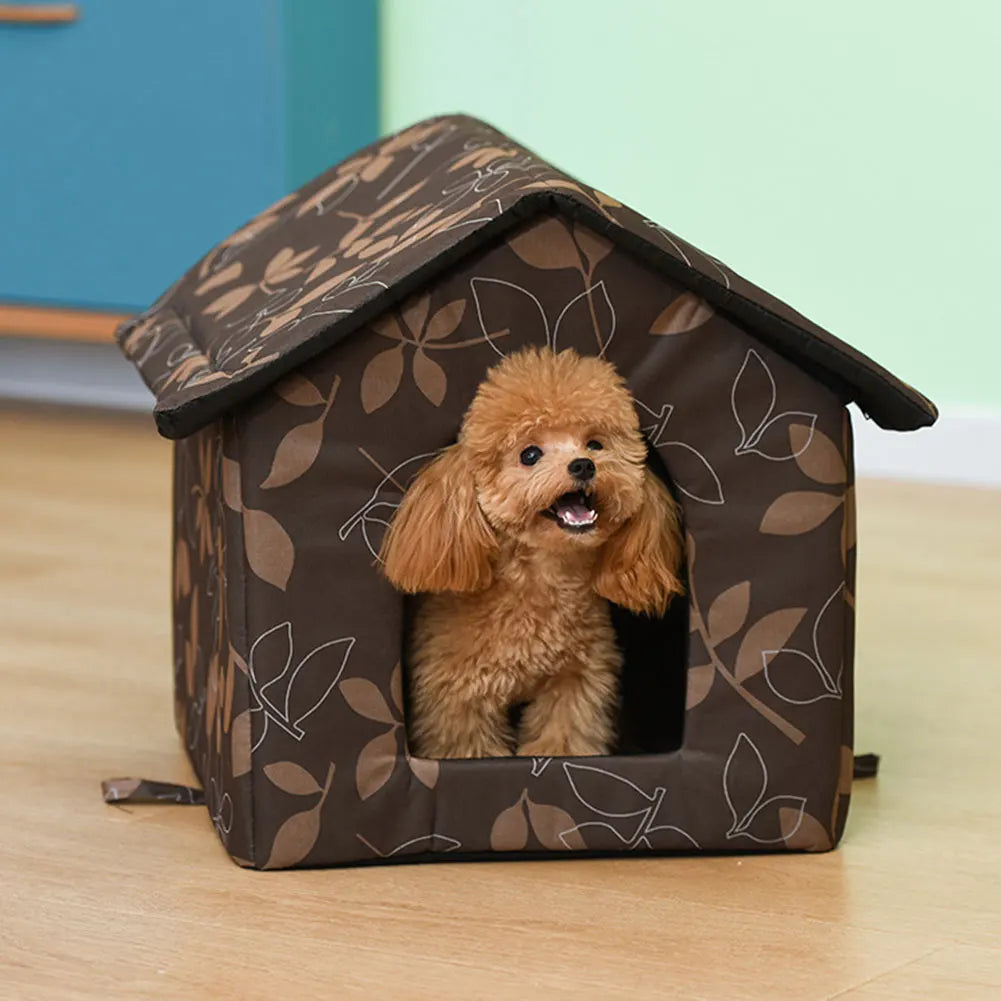Waterproof Pet Bed House – Puppy Kennel & Kitten Cave Hut Pet Bed House Oasis Select