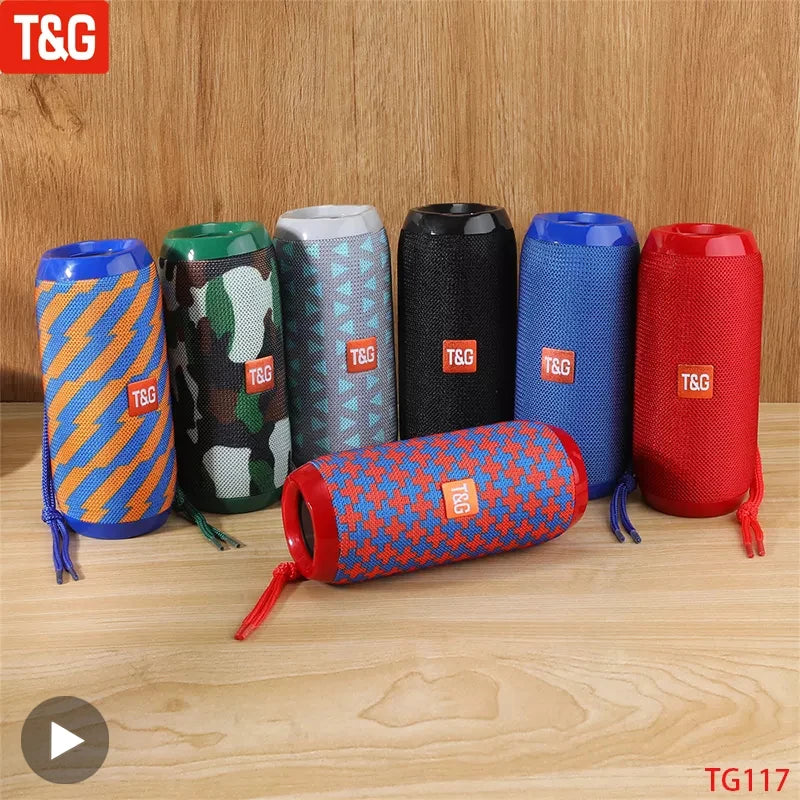 T&G Portable Bluetooth 5.3 Speaker | FM Radio, Bass, TWS