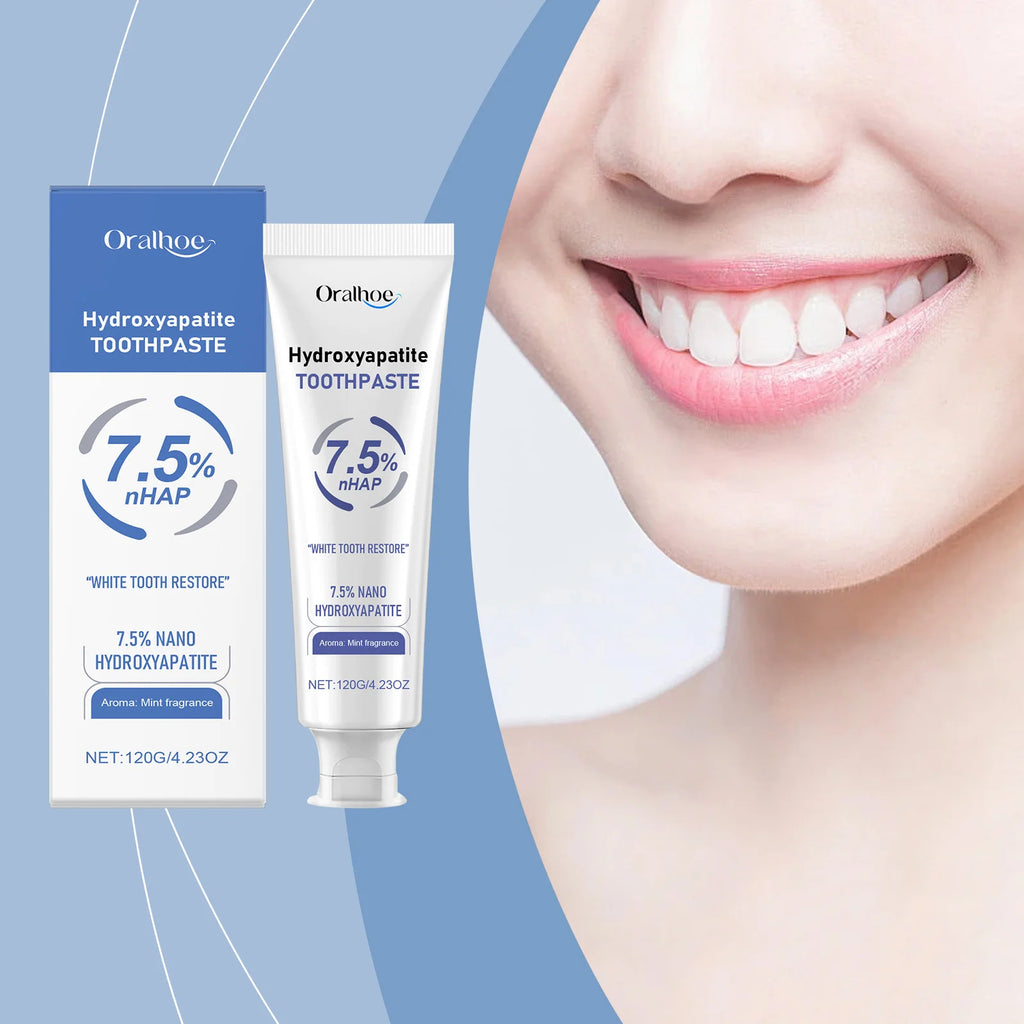 120g Hydroxyapatite Mint Toothpaste Breath Refreshing Brighten Tooth Plaque Stain Removal Gum Repair Teeth Whiten Toothpaste Oasis Select