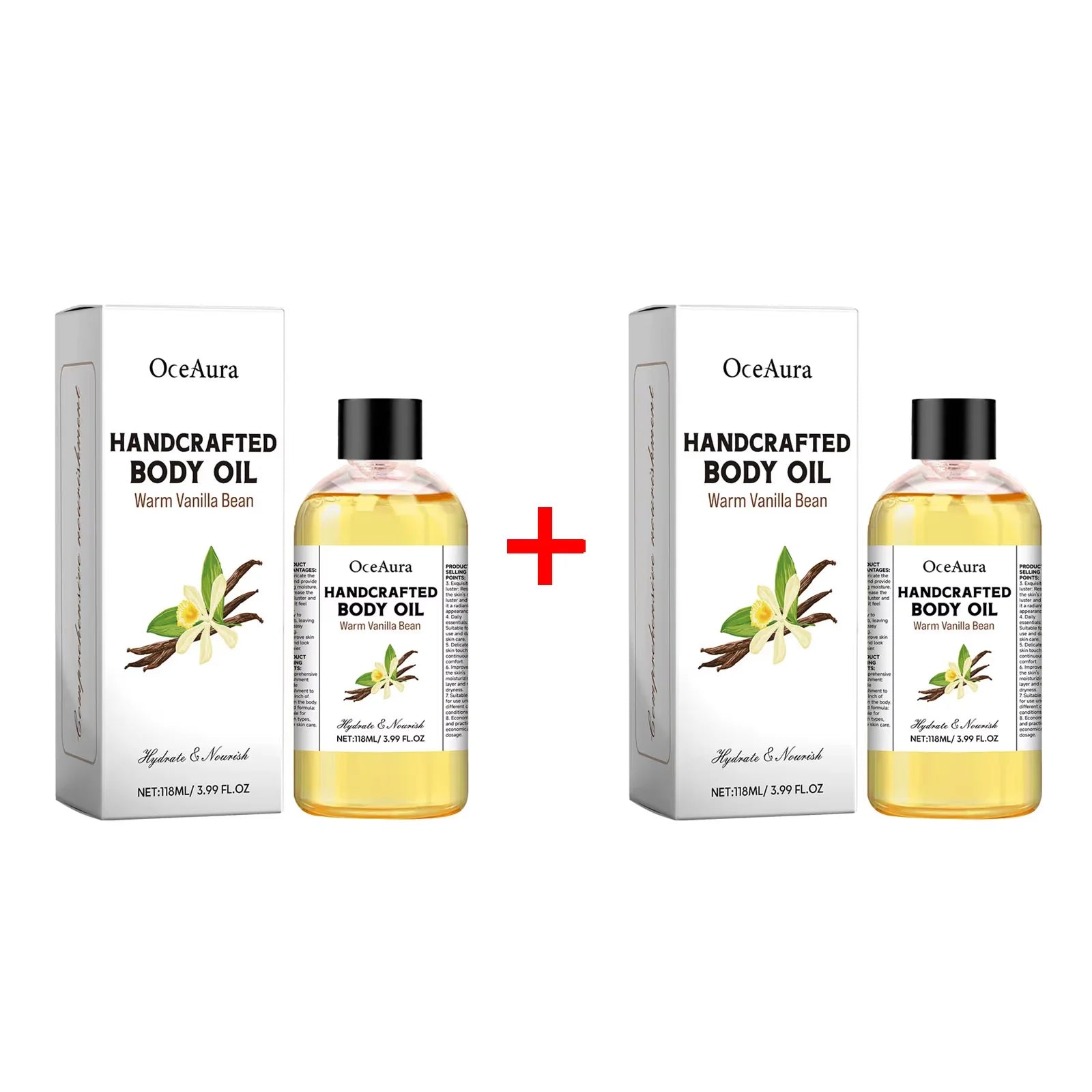 OceAura Body Juice Oil – Moisturizing & Brightening Body Oil Body Moisturizing Oil Oasis Select C 2pcs boxed
