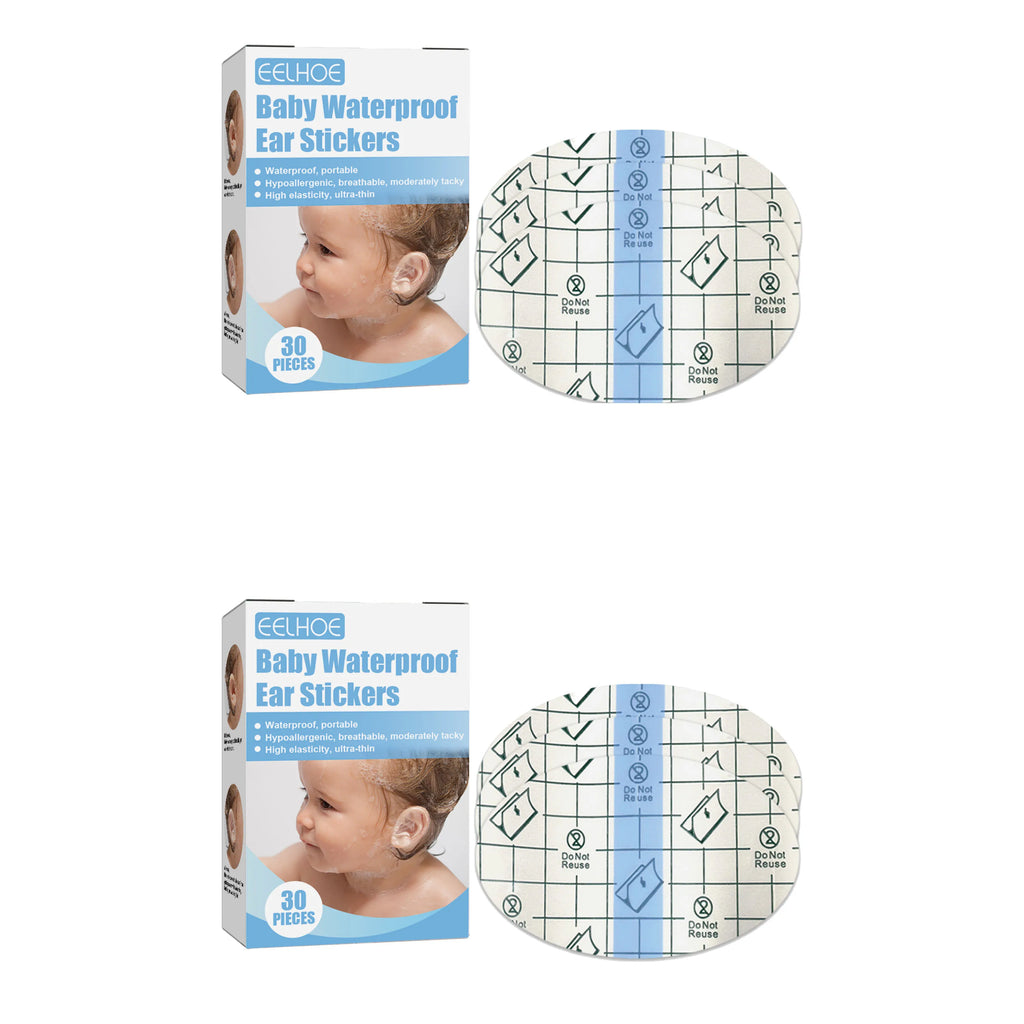 Baby Waterproof Ear Plugs Baby Swimming, Bathing, and Hair Washing Ear Protection Stickers Oasis Select 2pcs