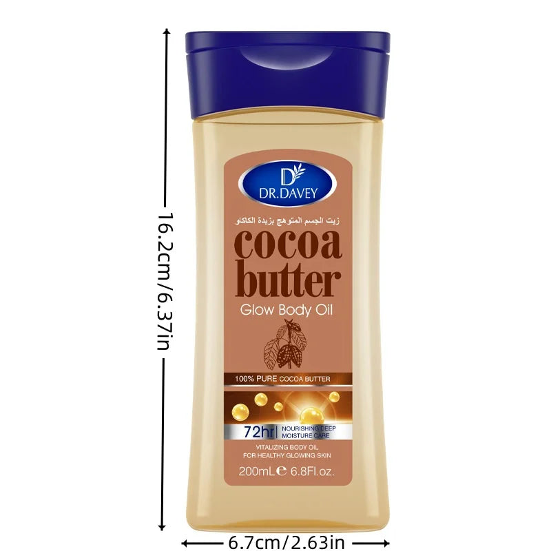 DR.DAVEY Cocoa Butter Glow Body Oil | All Skin Types 200ml