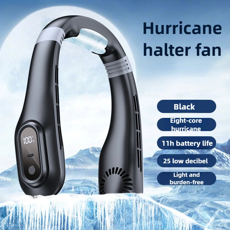 URGGU Bladeless Neck Fan – USB-C, Ultra-Quiet 25dB Portable