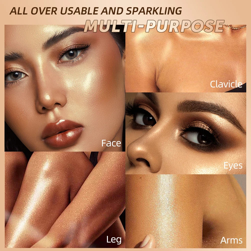 QIBEST 2-in-1 Highlight & Contour Stick | Cream Bronzer Blush