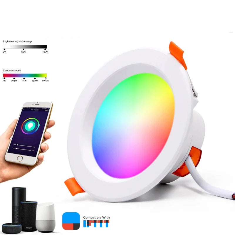 SHINEKNOT RGBCW Smart LED Downlight | Alexa Dimmable 5–16W