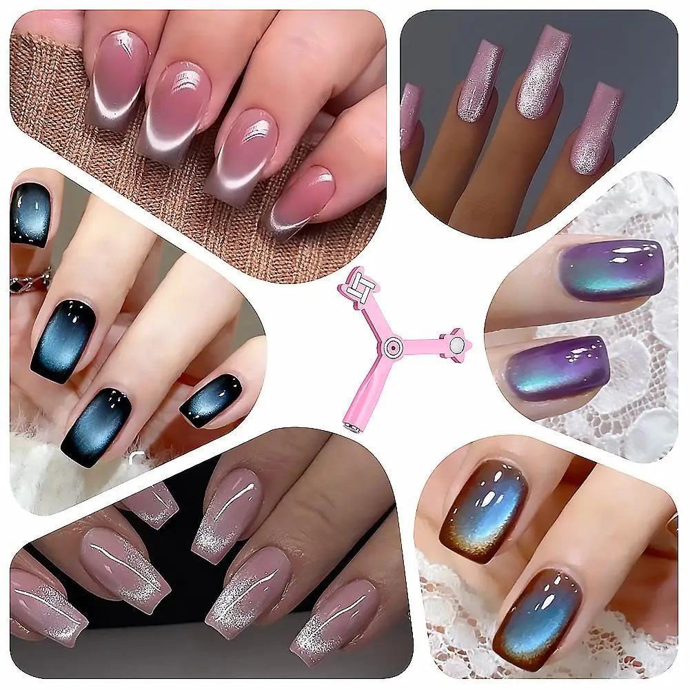4-in-1 Cat Eye Magnet Nail Art Tool | Multi-Style Magnetic Stick Nail Art Magnet Tool Oasis Select