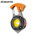 Multifunctional Portable Highlighting Light Type-c Fast Charging Large Capacity Battery Life Keychain Lamp COB Flashlight Oasis Select (Orange)W5143