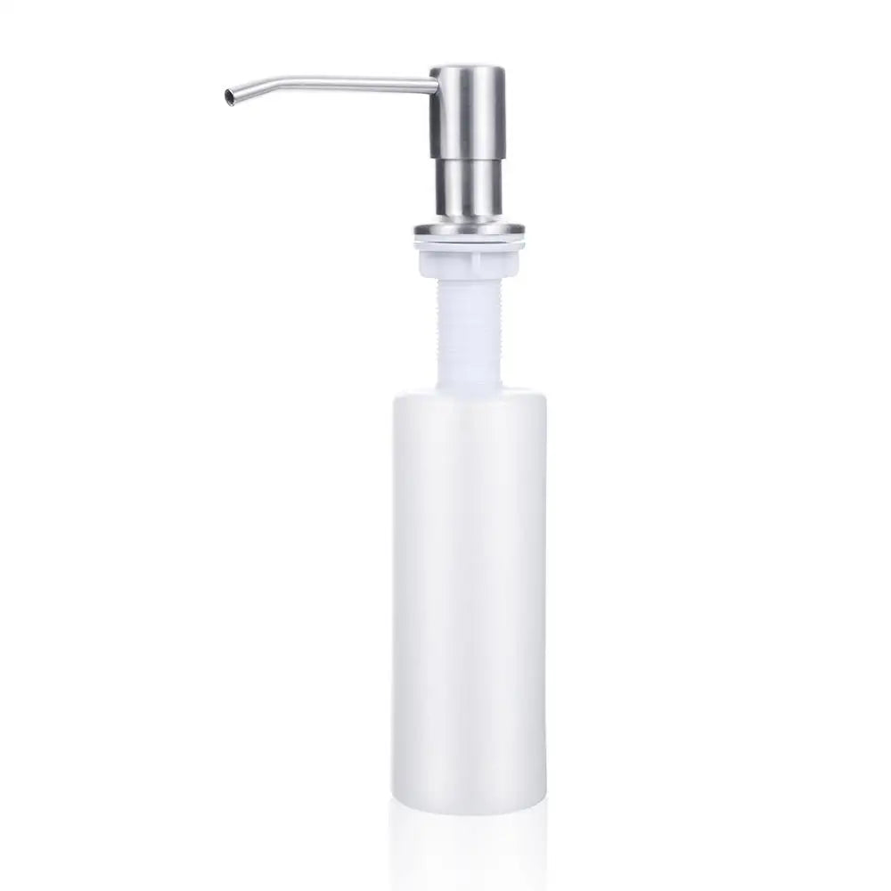 Pump Liquid Hand Wash Stainless Steel Kitchen Supplies Bathroom Accessories Sink Soap Dispenser Lotion Storage Bottle Oasis Select silver