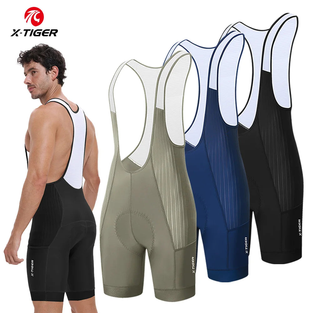X-TIGER Cycling Bib Shorts Men Professional Mountain Road Bike Shorts Designed for 7 Hour Long Distance Rides Cycling Clothing Oasis Select