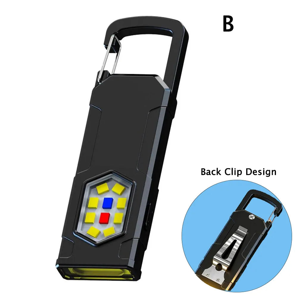 550 Lumen Mini LED Flashlight – 5 Modes, Magnetic, Type-C