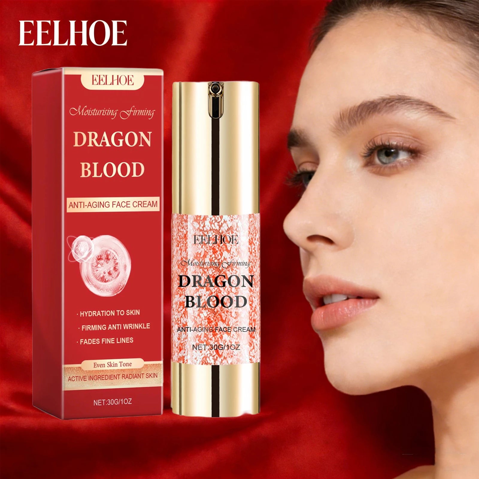EELHOE Dragon Blood Face Cream – Anti-Aging & Brightening 30g Anti-Aging Face Cream Oasis Select