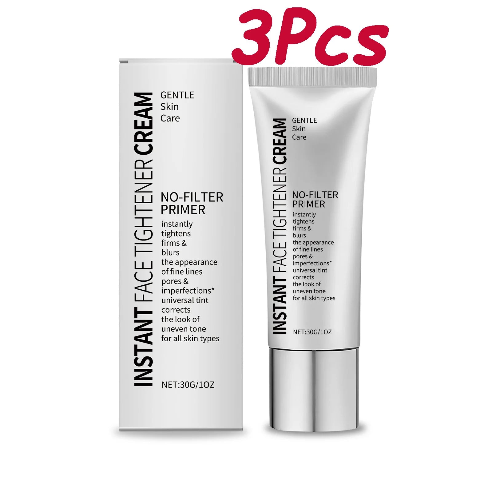 Face Tighten Cream Face Primer Moisturizer Pre-Makeup Isolation Hydrating Base Smoothing Fine Lines Firming Brightening Face Ski Oasis Select 3 x 30g Boxed