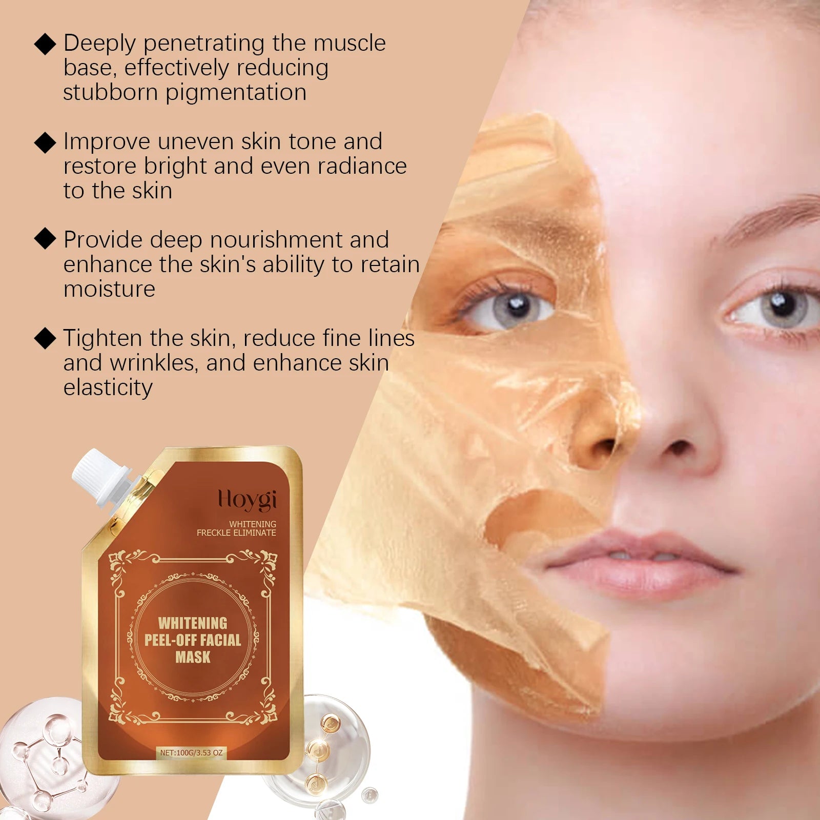 Hoygi Brightening Peel-Off Mask – Dark Spots & Blackheads