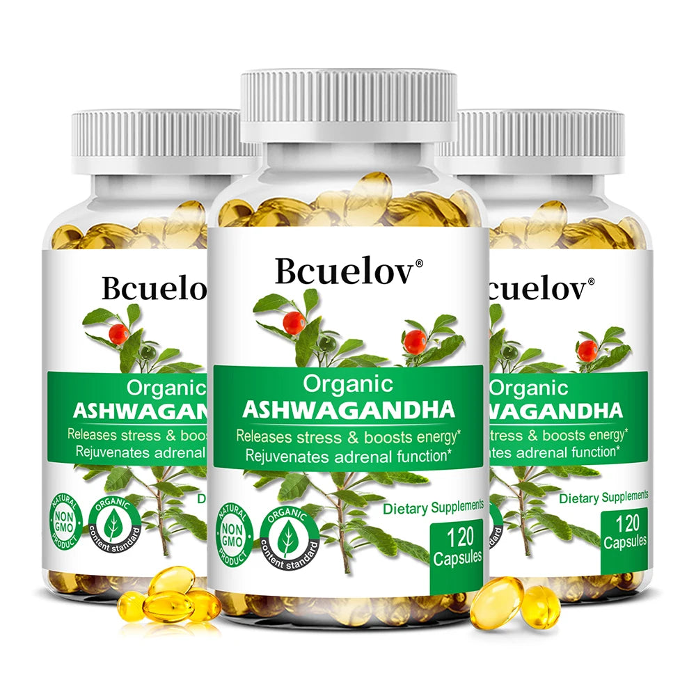 Organic Ashwagandha Capsules – Mood, Sleep, Focus & Energy