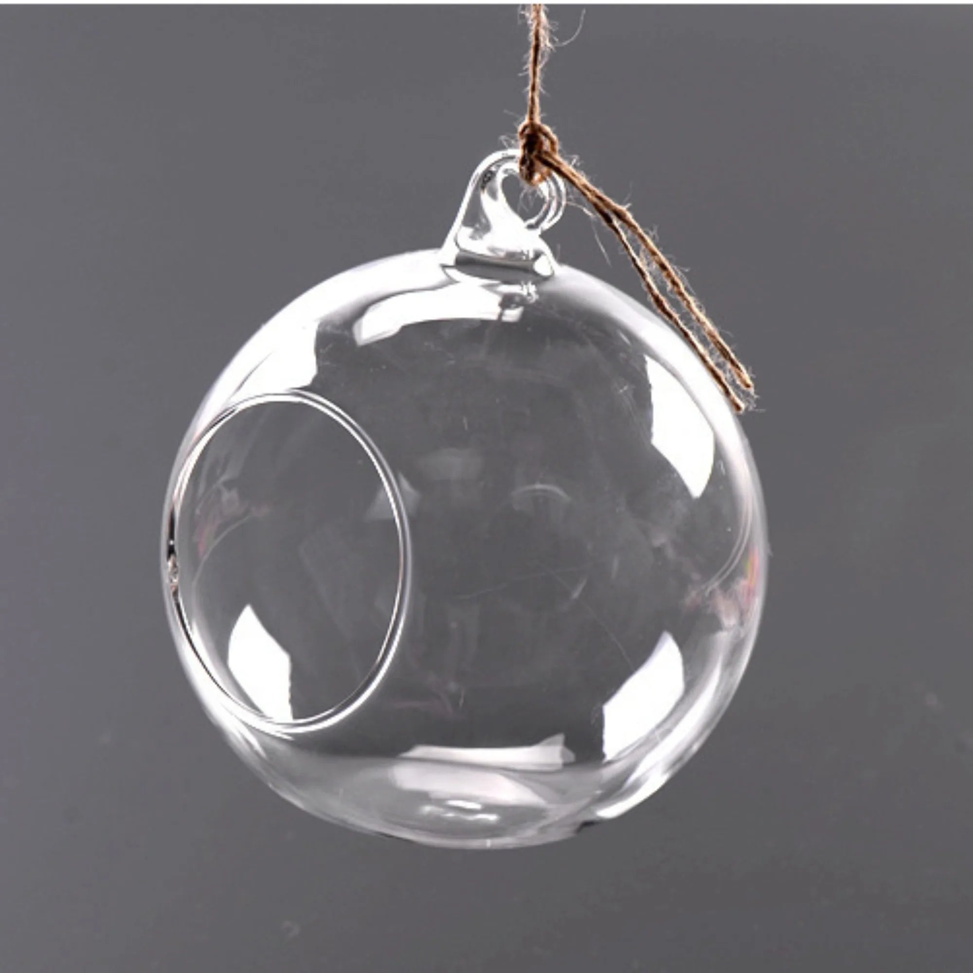 Hanging Glass Vase Creative Transparent Ornaments Hanging Bottle Hydroponic Plant Vase Indoor Home Decoration Bottle Fresh Oasis Select Glass Vase 12cm