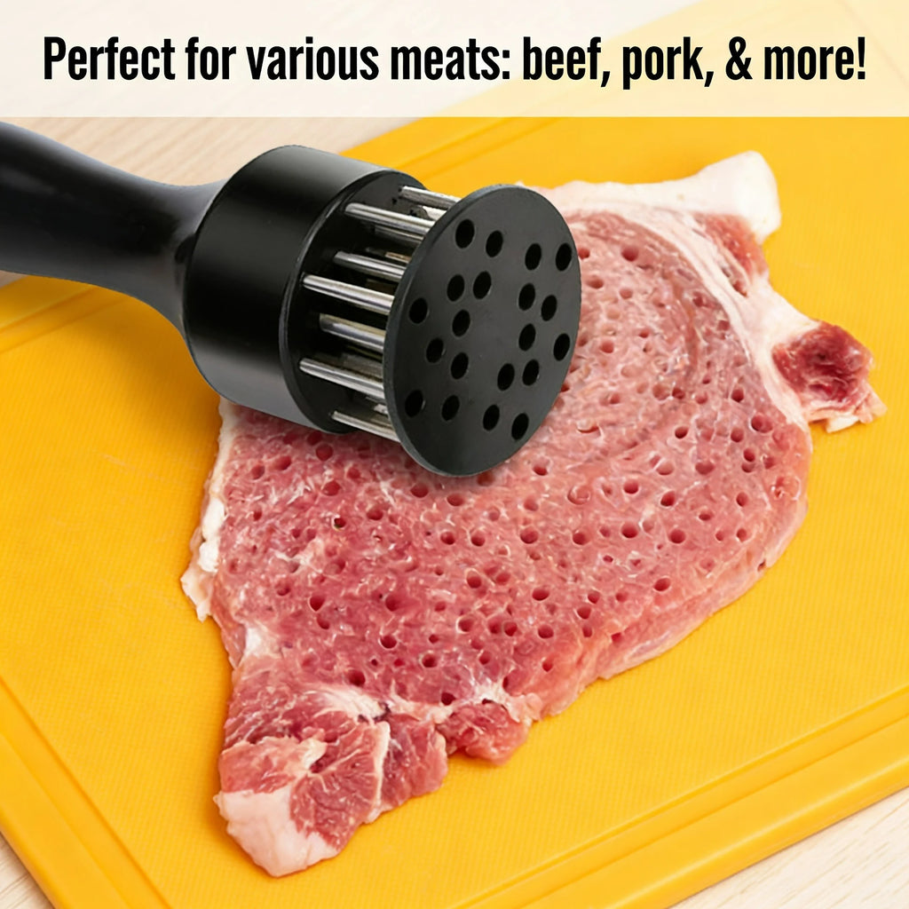 304 Stainless Steel Meat Tenderizer, Professional Multi-Needle Meat Pounder Tool for Steak Chicken Pork, BBQ Tenderizing Mallet Oasis Select