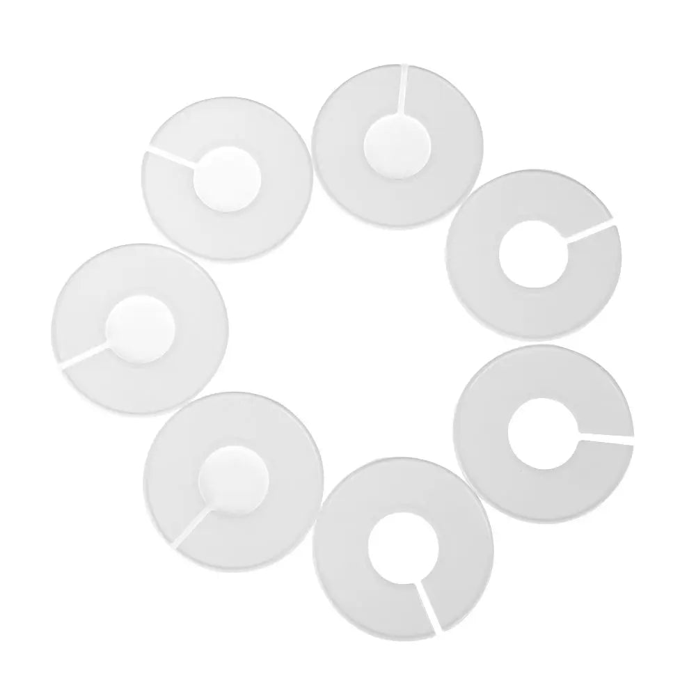 5/10PCS Round Hangers Closet Dividers DIY Clothing Size Dividers for Clothes Stores or Home White Blank Dividers Oasis Select
