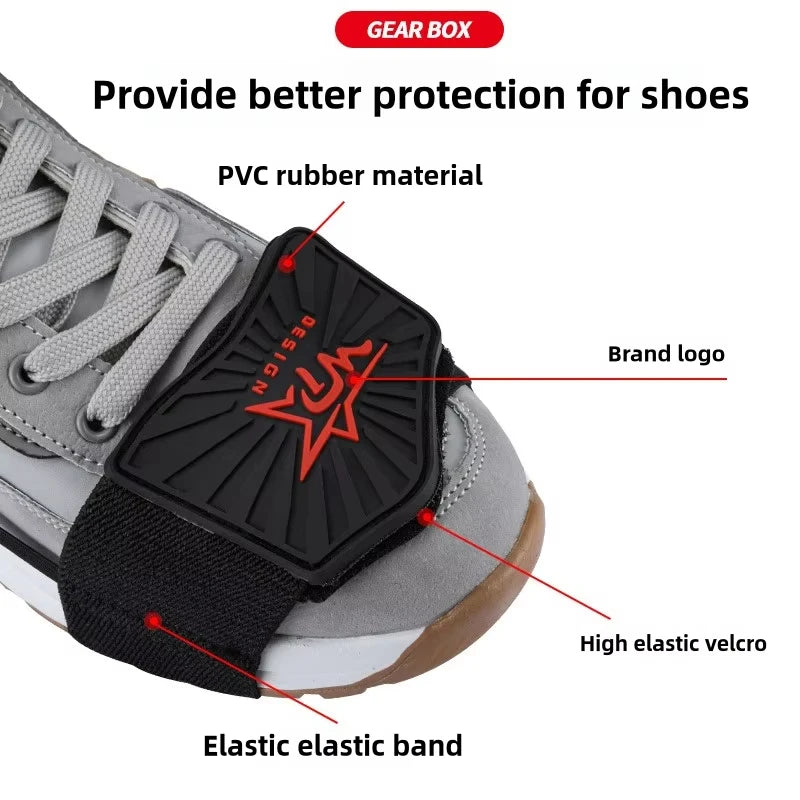 Motorcycle Gear Shift Shoe Cover – Adjustable PVC Pad