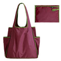 Thick Foldable Shopping Storage Bag Large Capacity Reusable Grocery Bags Eco Friendly Supermarket Waterproof Shoulder Bag Oasis Select Purple