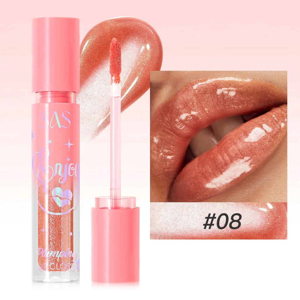 Pearlescent Plumping Lip Gloss – Glittery, Waterproof & Hydrating