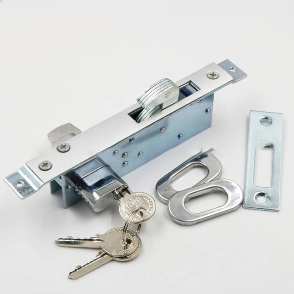Door Hook Lock Sliding Door Lock Replacement Security Lock With Keys For kitchen Balcony Accessories for 35-55MM Door Width Oasis Select China Mainland