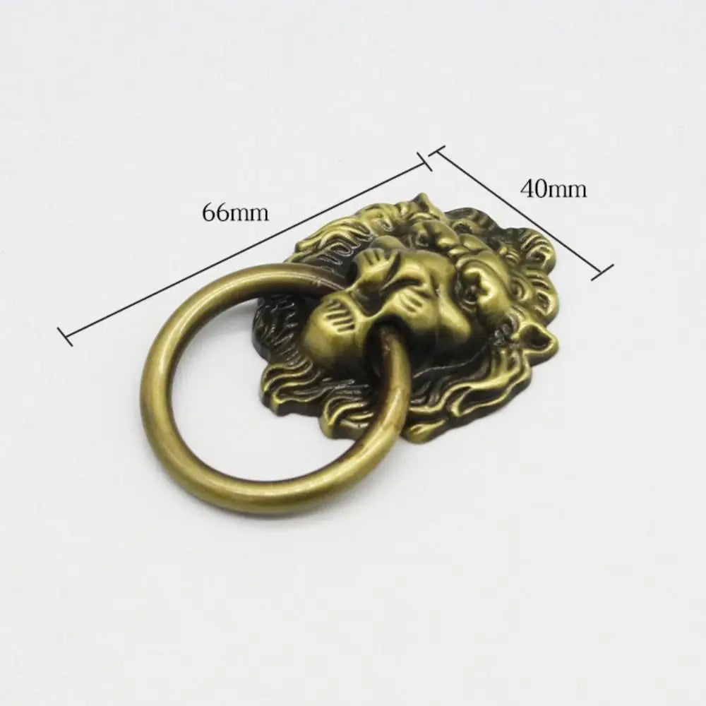 New Antique Lion Head Door Handle Decorative Pull Zinc Alloy Kitchen Cabinet Handles Home Hardware Multifunctional Drawer Knobs Oasis Select S2