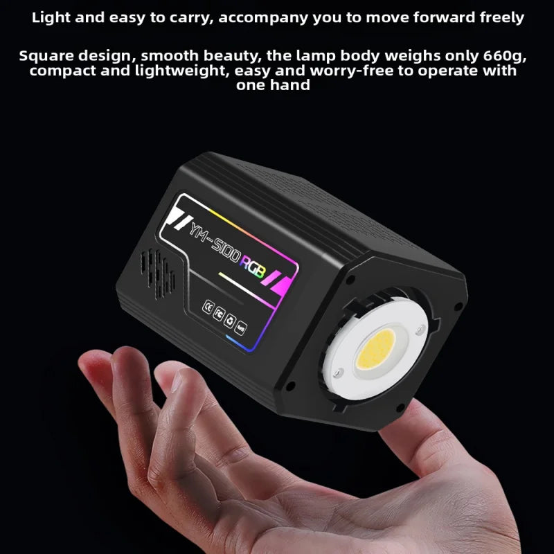 SHINEKNOT YM-S100 80W RGB COB LED Portable Photography Fill Light