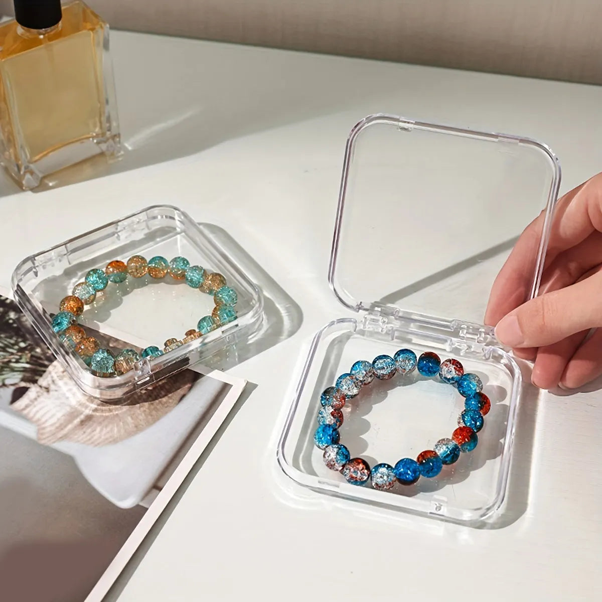 Transparent Nail Storage Box, Fake Nail Display Box, Bracelet, Jewelry, Jewelry Organizing Box Oasis Select