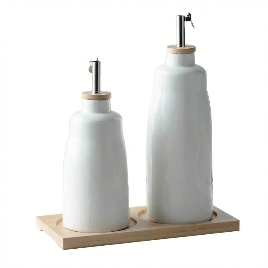 Ceramic Oil Bottle Kitchenware Oil Pot Soy Sauce Vinegar Bottle Condiment Jar Commercial Creative Light-Blocking Decanter Oasis Select 420 280