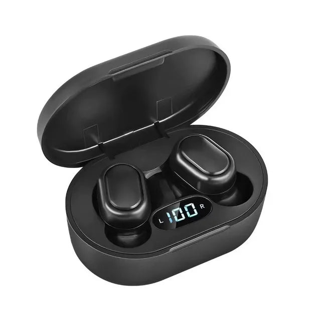 E7S TWS Wireless Headphones Bluetooth Earphone Control Sport Headset Waterproof Microphone Music Earphone Work On All Smartphone Oasis Select Black