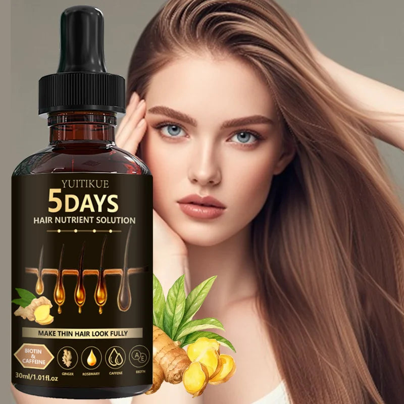 YUITIKUE Hair Nutrient Serum – Rosemary, Ginger & Caffeine