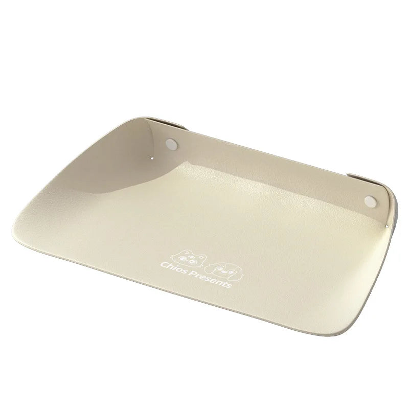 Leather Pet Placemat, Cat Bowl Mat, Semi-enclosed Thickened Anti-slip, Waterproof and Oil-proof Cat and Dog Mat Oasis Select
