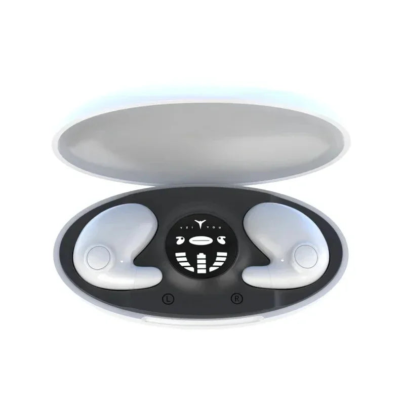 Sleep Invisible Stereo Headset IPX5 Waterproof Wireless Bluetooth Earphone Earbuds with Mic for Phone Bluetooth 5.3 Headphones Oasis Select White