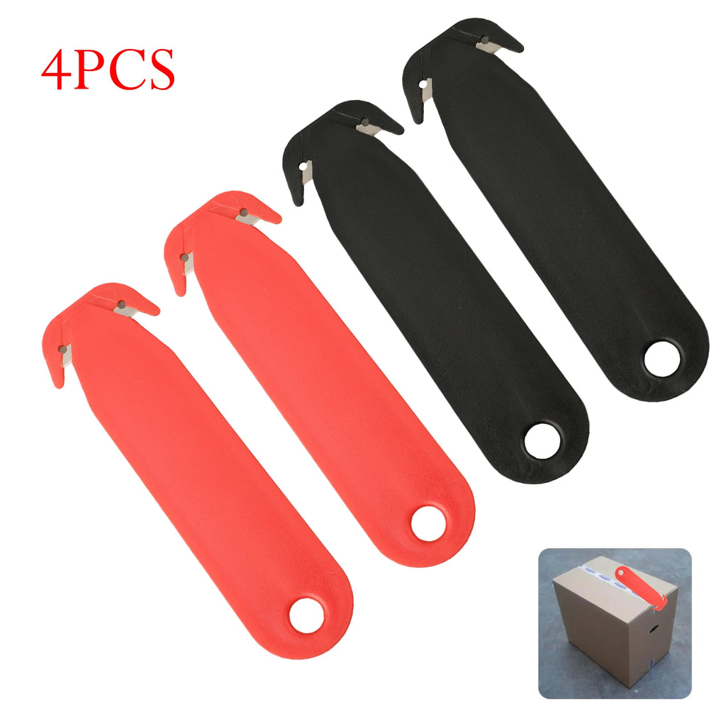 4/5PCS Double-edged Tool Box Cutters Safety Box Cutter Blade Unpacking Letter Opener Multi Tool Film Cutting Paper Cutter Oasis Select