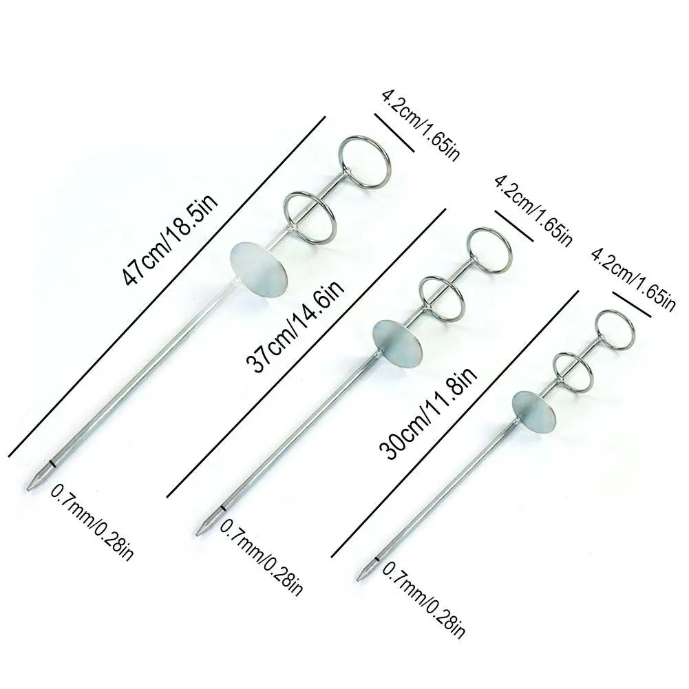 Sea Rod Holder Casting Rod Ground Plug 30/37/47cm Holder Simple Outdoor Fishing Rod Holder Double Circle Ground Plug Holder Oasis Select