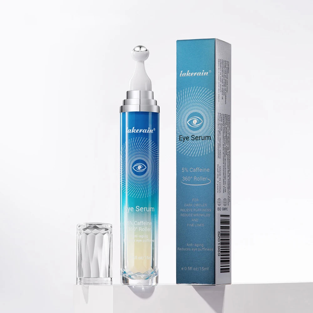5% Caffeine Eye Serum Roller – Dark Circles & Fine Lines 15ml