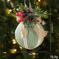 Christmas Tree Hanging Ornament Easy To Hang Christmas Socks Ornament Fabric Christmas Ball Classic For Fireplace Windows Oasis Select D