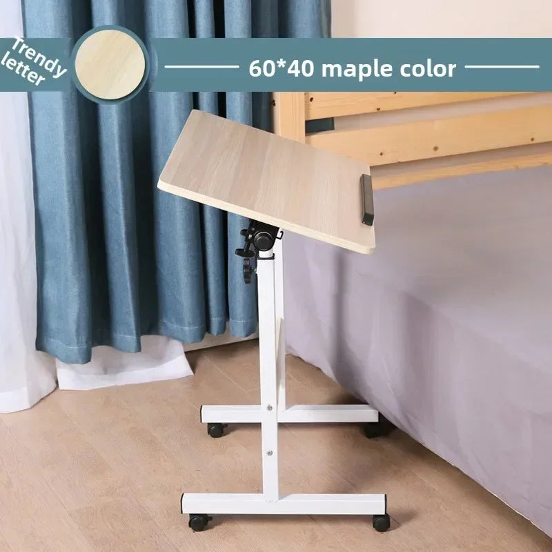 Computer desk Lazy table Desktop household bed Desk Simple small table Simple folding table Removable bedside table Durable Oasis Select Maple 60x40 1