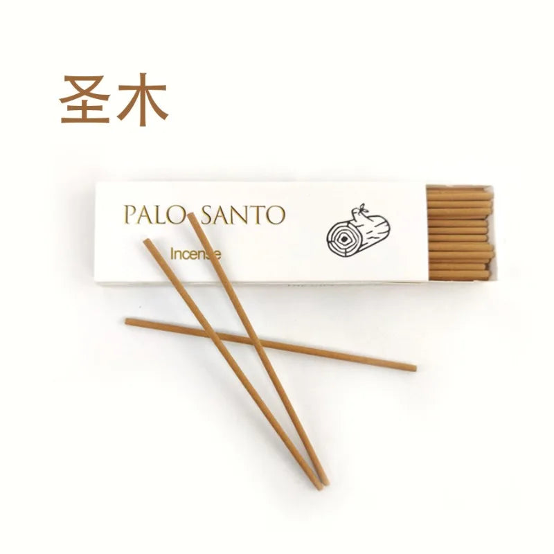 4Box* 30Sticks Lemongrass Palo Santo Incense White Sage Cedar Coffee Home Fragrance for Yoga Meditation Gift-Giving Incense Oasis Select PALO SANTO 4 box