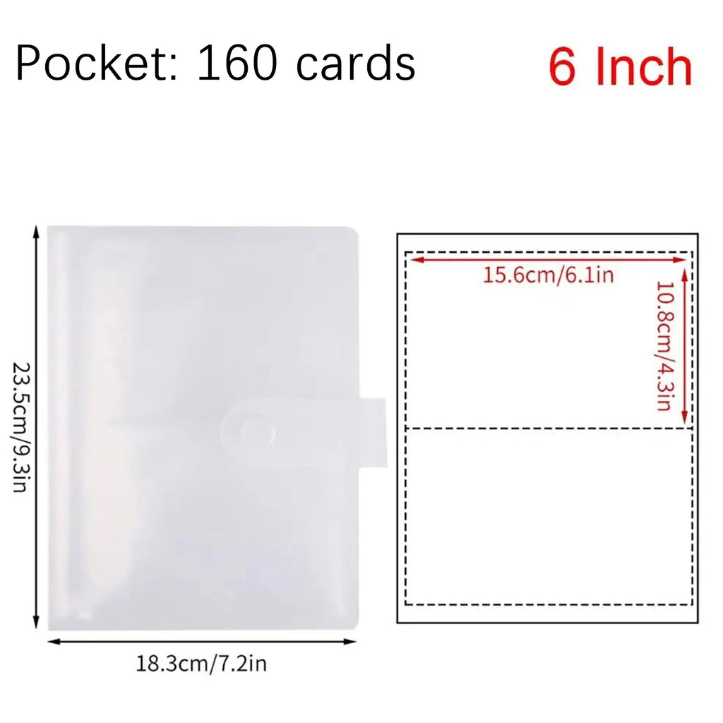 Photo album with 80/160 slots, Polaroid card holder, 3-7 inch jewelry storage card holder, idol star photo collection. Oasis Select 6 Inch-160 Cards