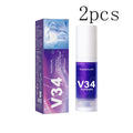 V34 Cleansing Mousse, Intensive Teeth Whitening, Gentle Gum Care & Long-Lasting Fresh Breath, Convenient Press-Type Toothpaste Oasis Select 2pcs