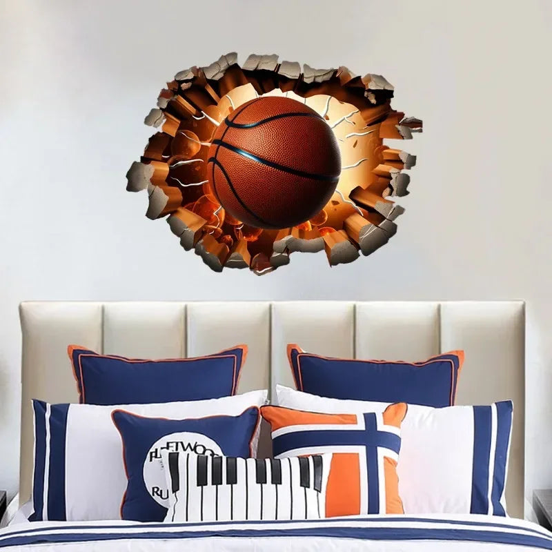 Super Wrist Breaking Wall Ball Sports Wall Stickers Children's Room Bedroom Decoration Stickers Oasis Select