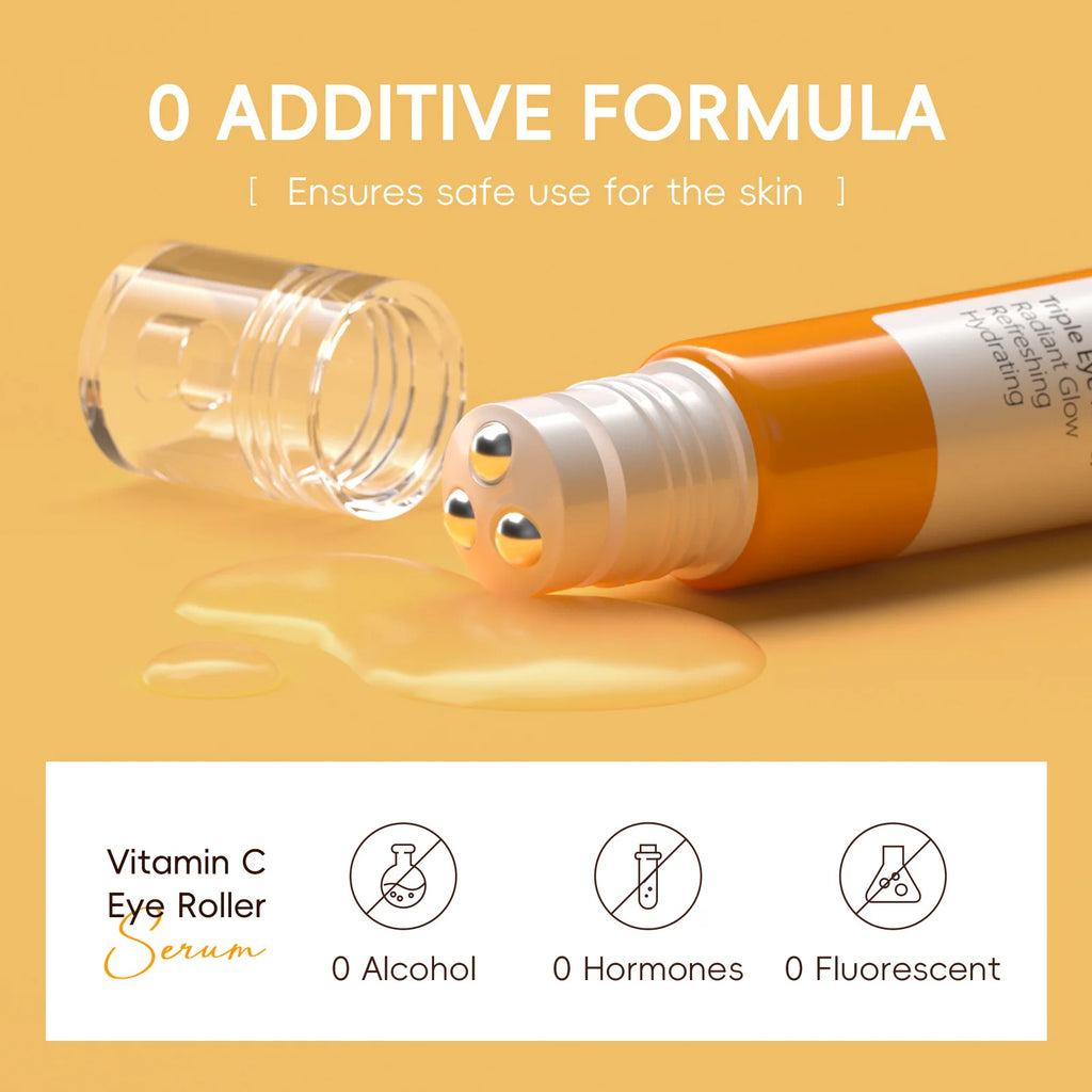 LAIKOU Vitamin C Eye Serum Roller 20ml – Brighten & Hydrate Eye Serum Roller Oasis Select