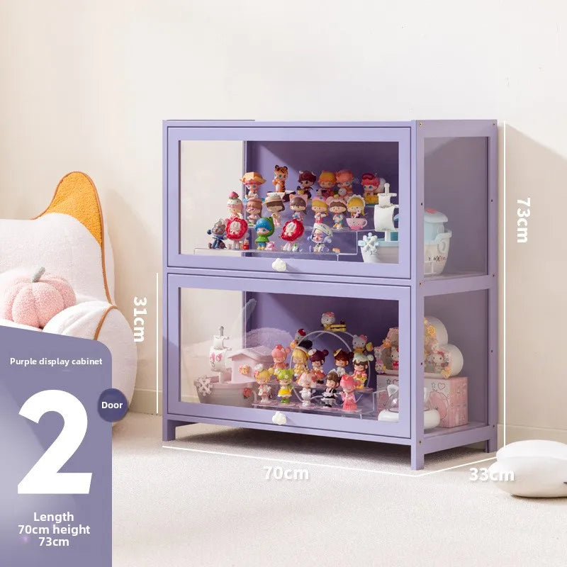 New Doll Storage Doll Doll Display Cabinet Transparent Shelf Display Box Baby Cabinet Pain Cabinet Rack Oasis Select 2ndfloor70