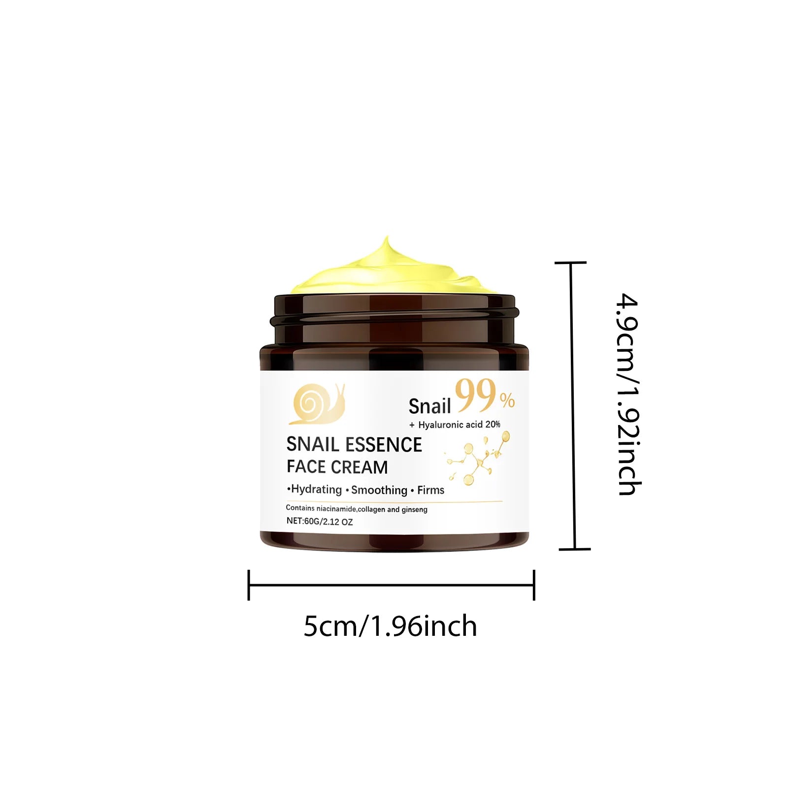 Hoygi Snail Mucin Face Cream – Anti-Aging & Brightening 60g Snail Mucin Face Cream Oasis Select